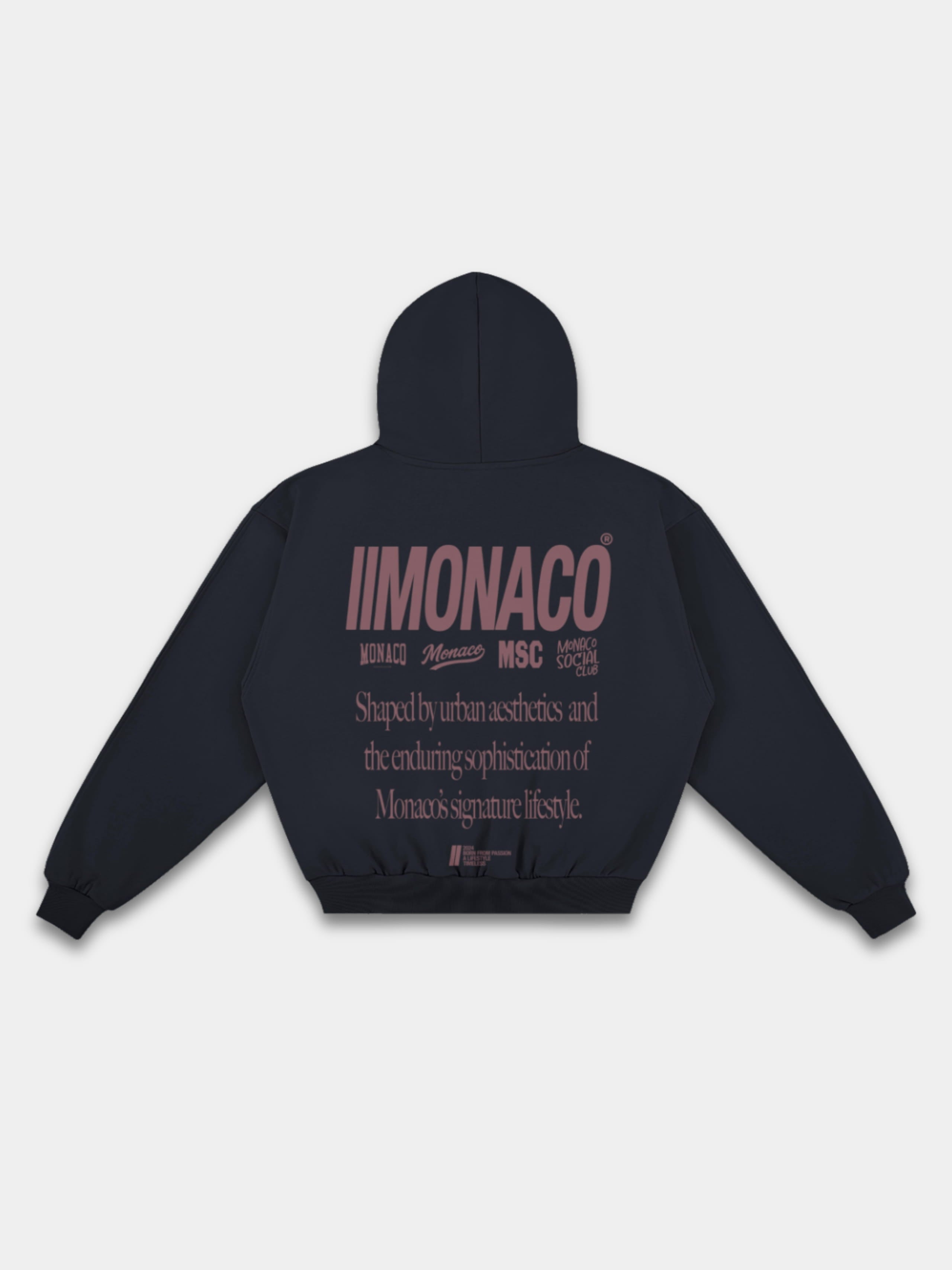 MONACO AESTHETIC HOODIE - NAVY