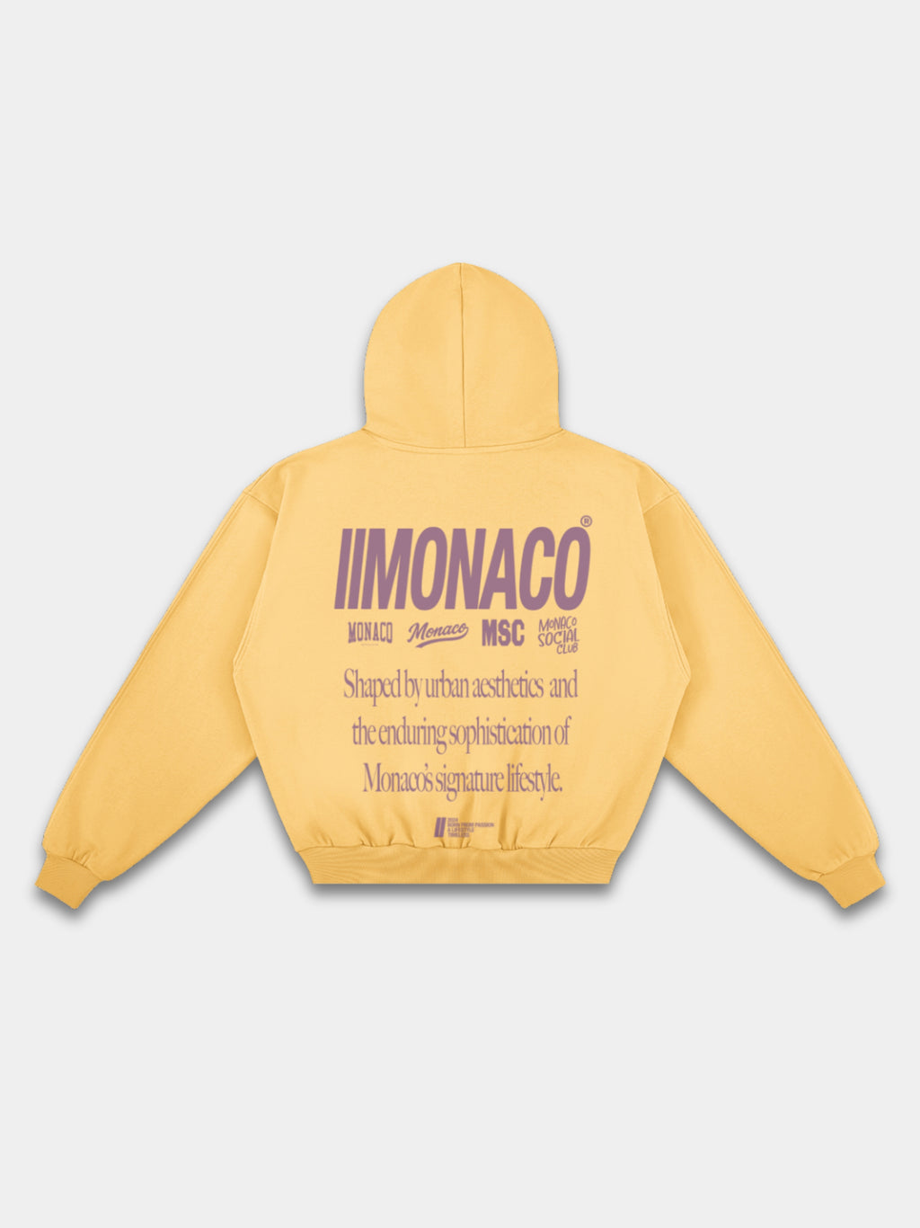 MONACO AESTHETIC HOODIE - SMOCKY MAUVE
