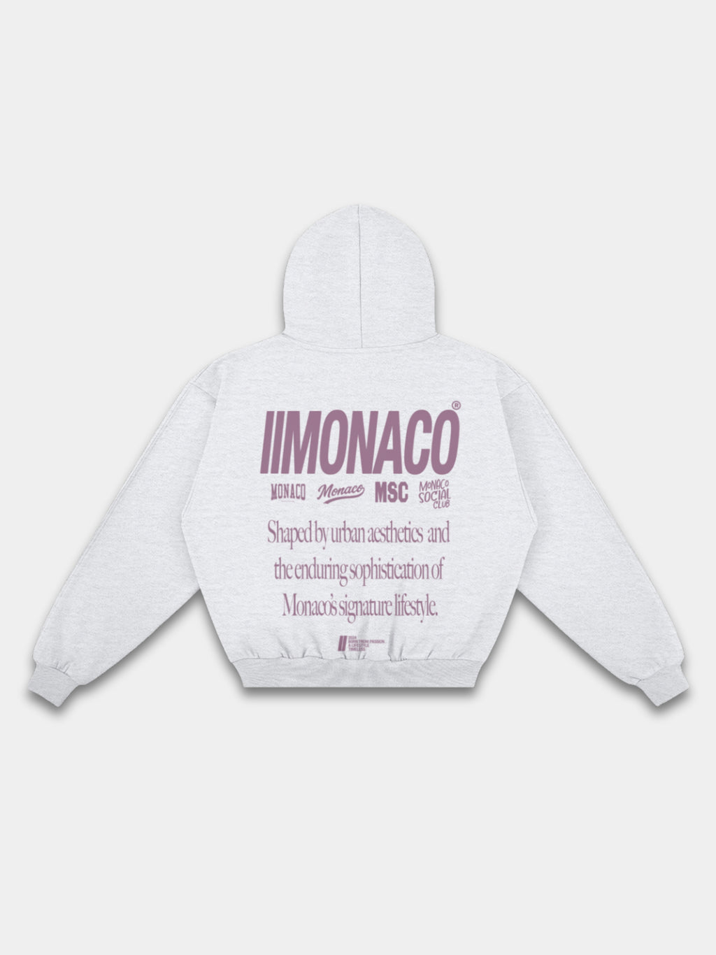 MONACO AESTHETIC HOODIE - SMOCKY MAUVE