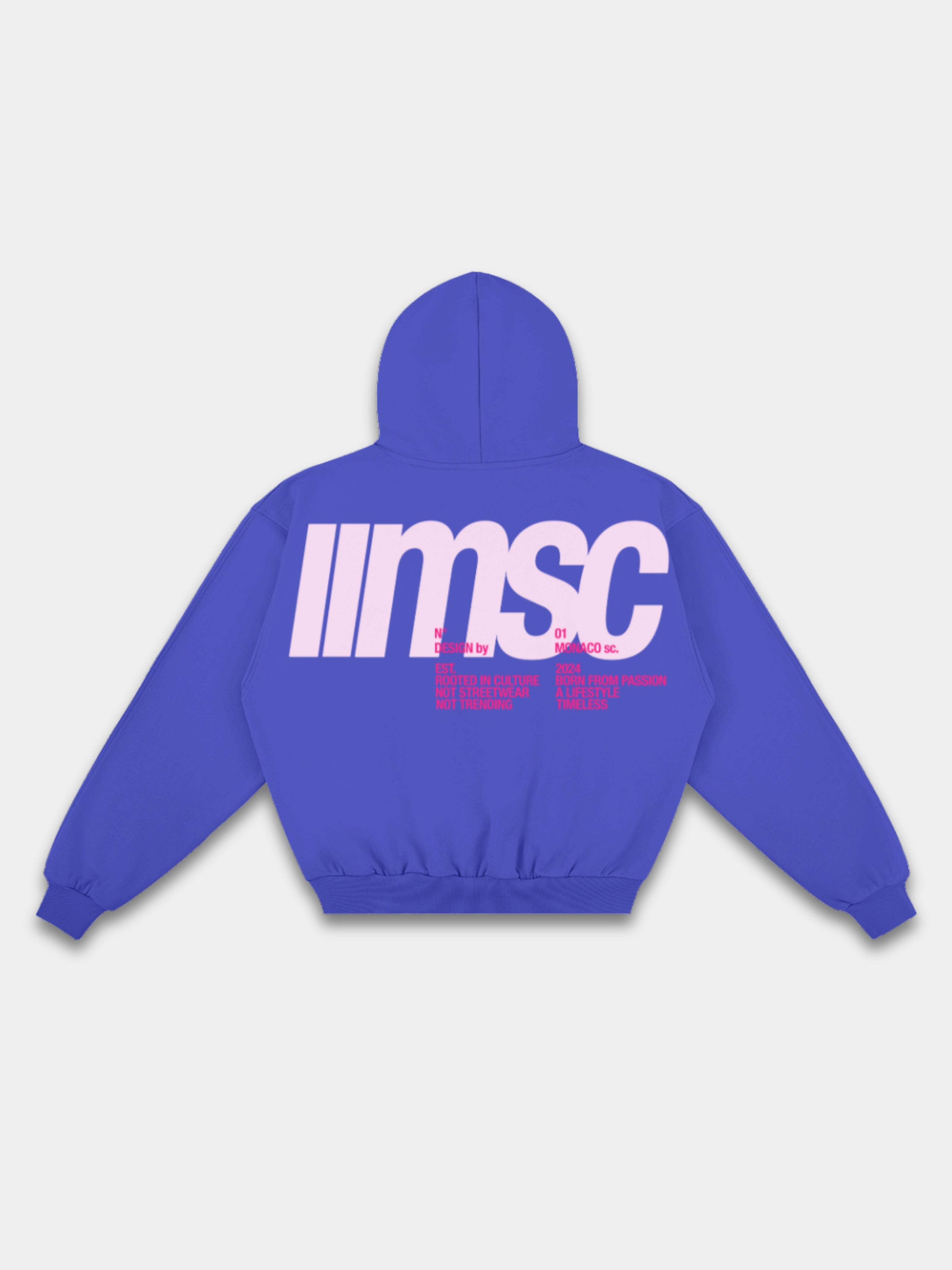 MONACO MSC HOODIE - BUBBLEGUM/FUCHSIA