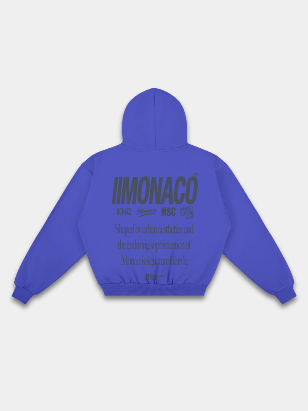 MONACO AESTHETIC HOODIE - MIDNIGHT SLATE