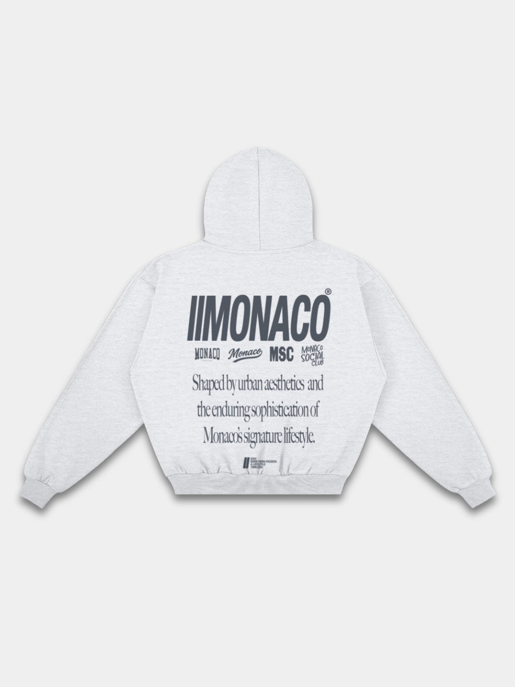 MONACO AESTHETIC HOODIE - MIDNIGHT SLATE