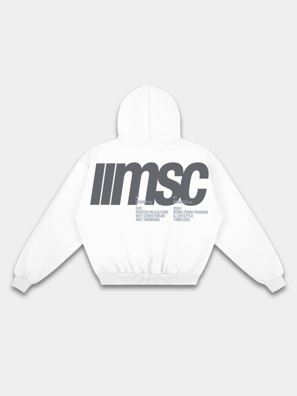MONACO MSC HOODIE - SMOKE/GRAPHITE