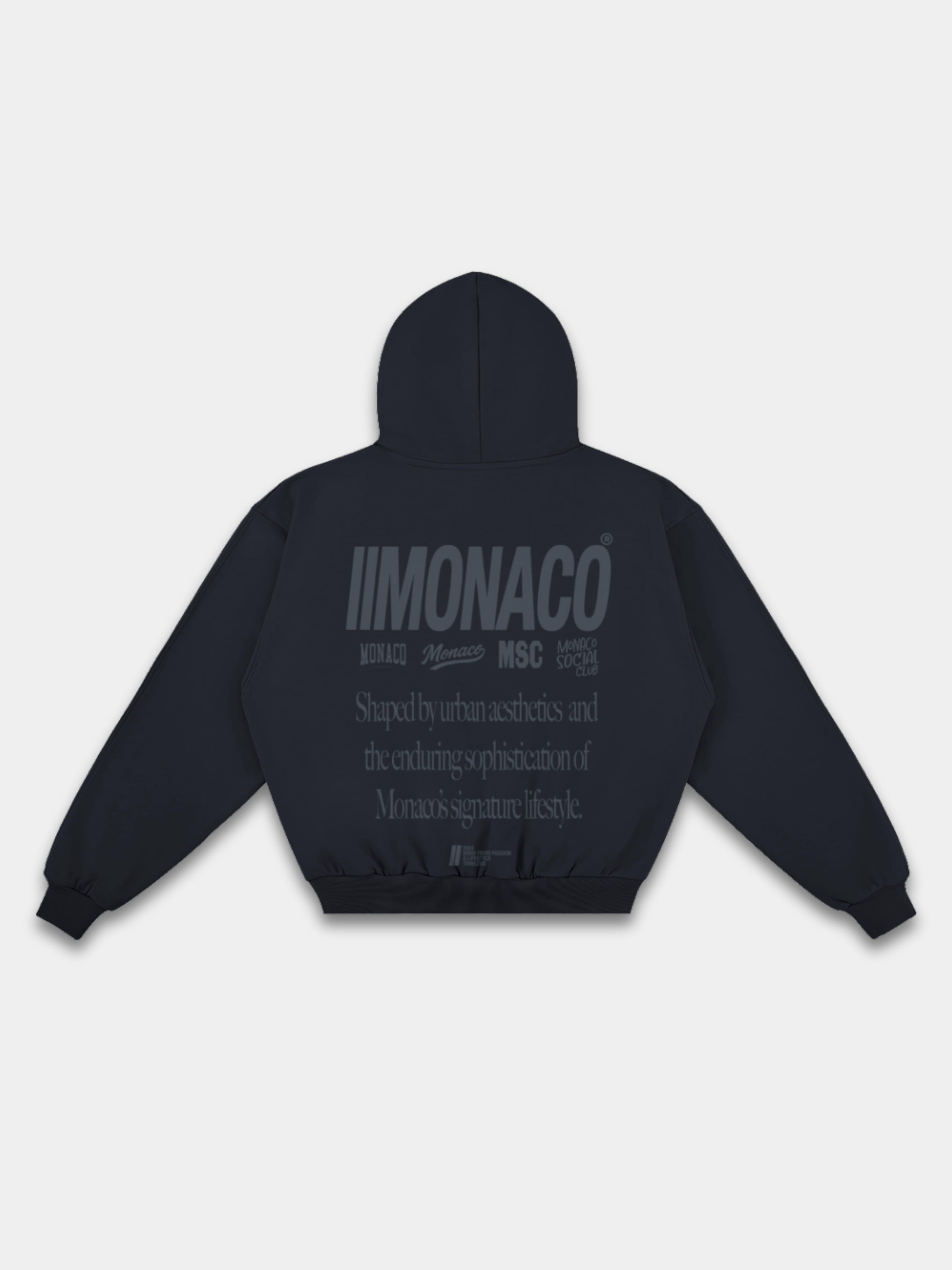MONACO AESTHETIC HOODIE - NAVY
