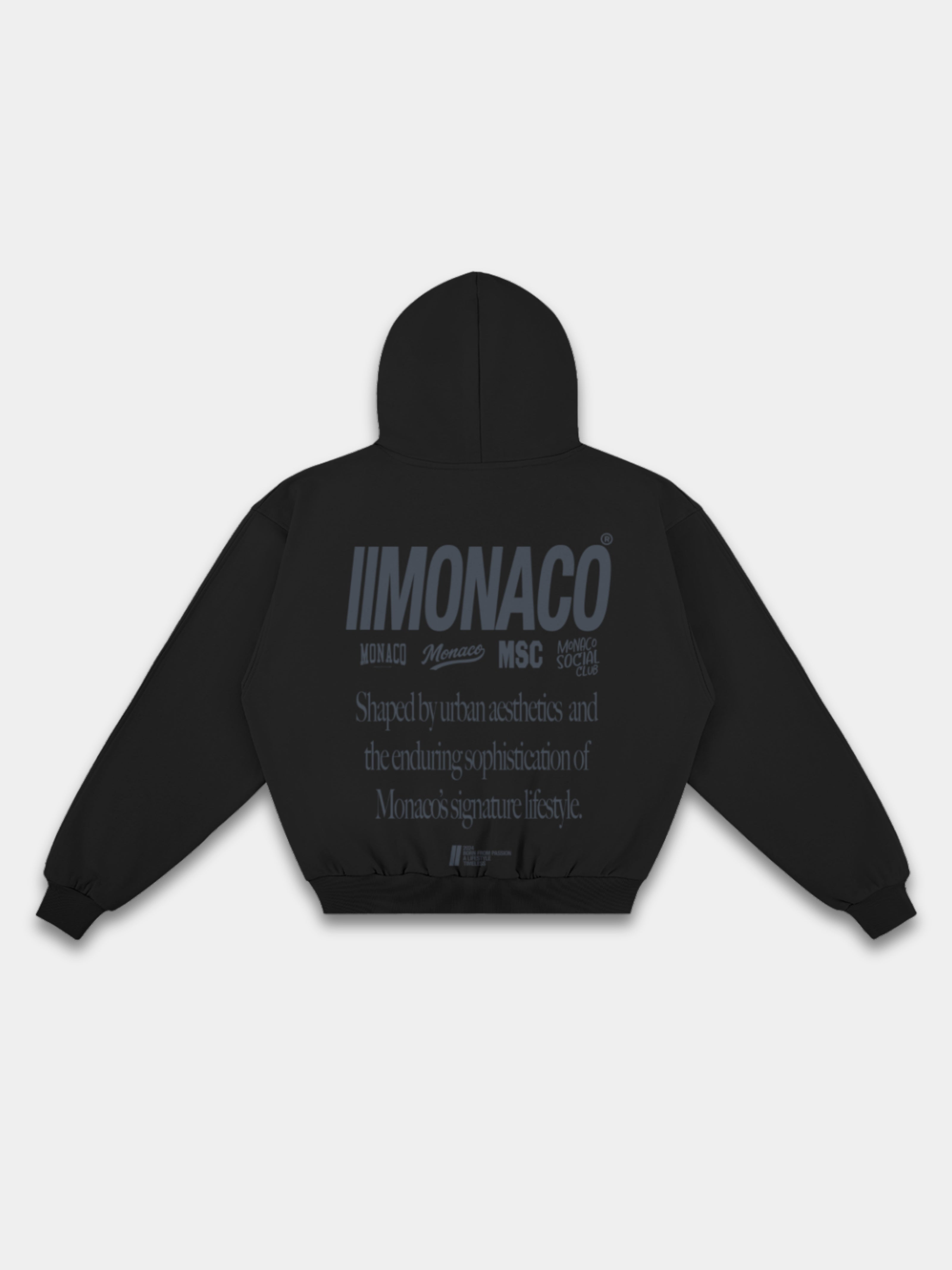 MONACO AESTHETIC HOODIE - MIDNIGHT SLATE