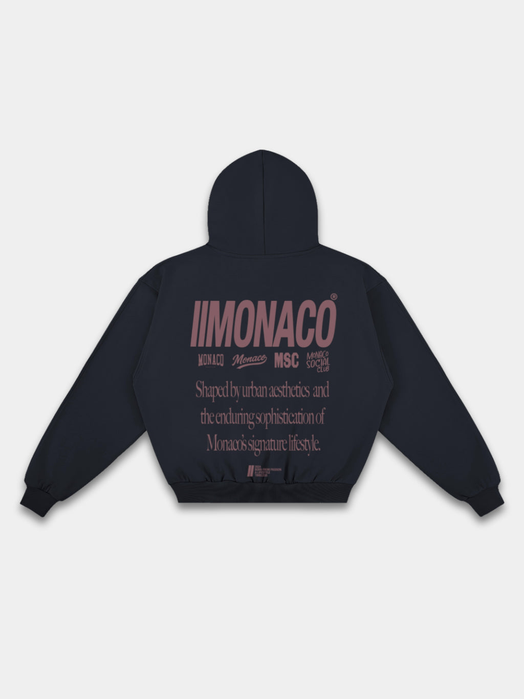 MONACO AESTHETIC HOODIE - VINTAGE BURGUNDY