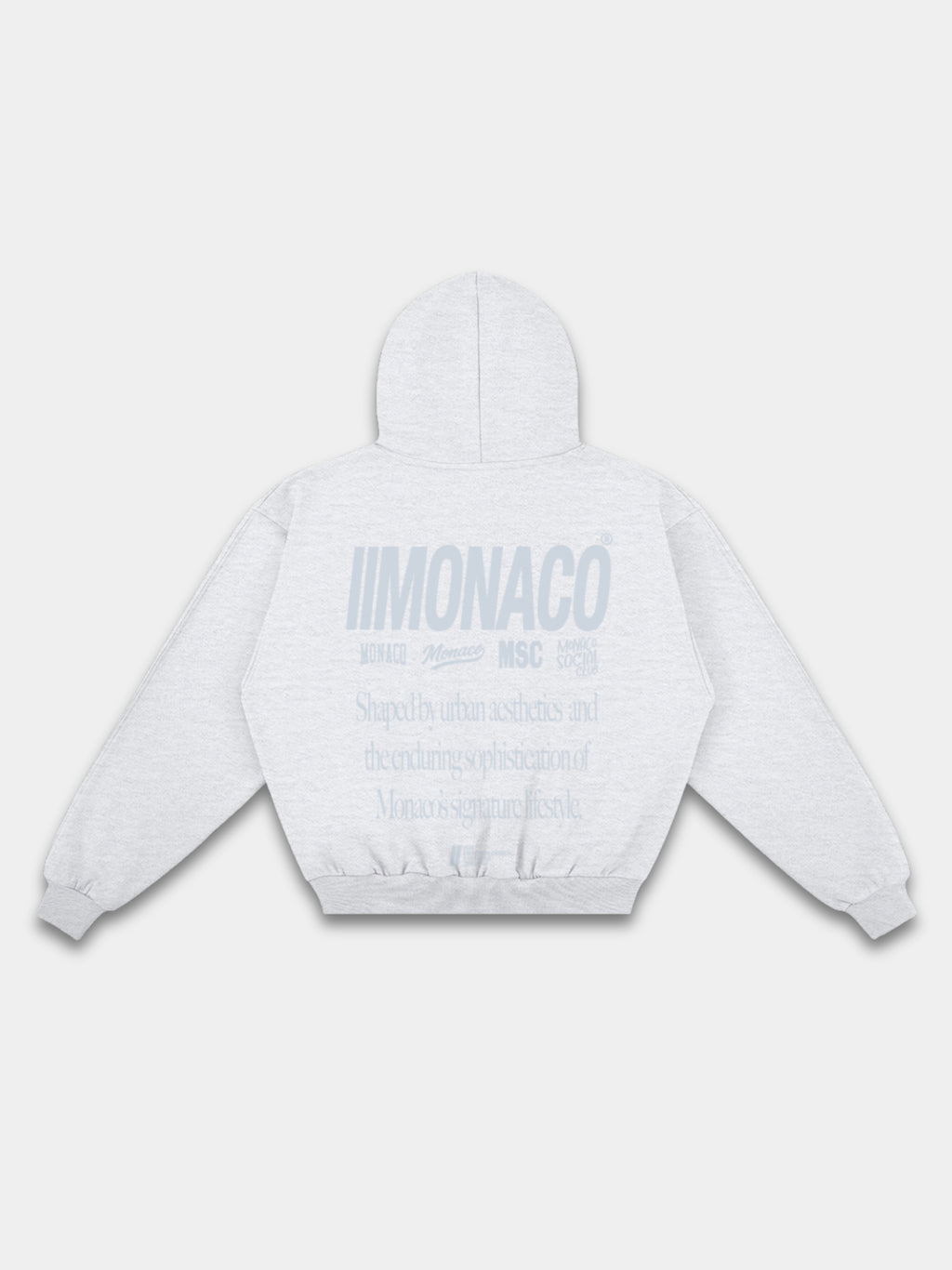 MONACO AESTHETIC HOODIE - FROZEN ASH