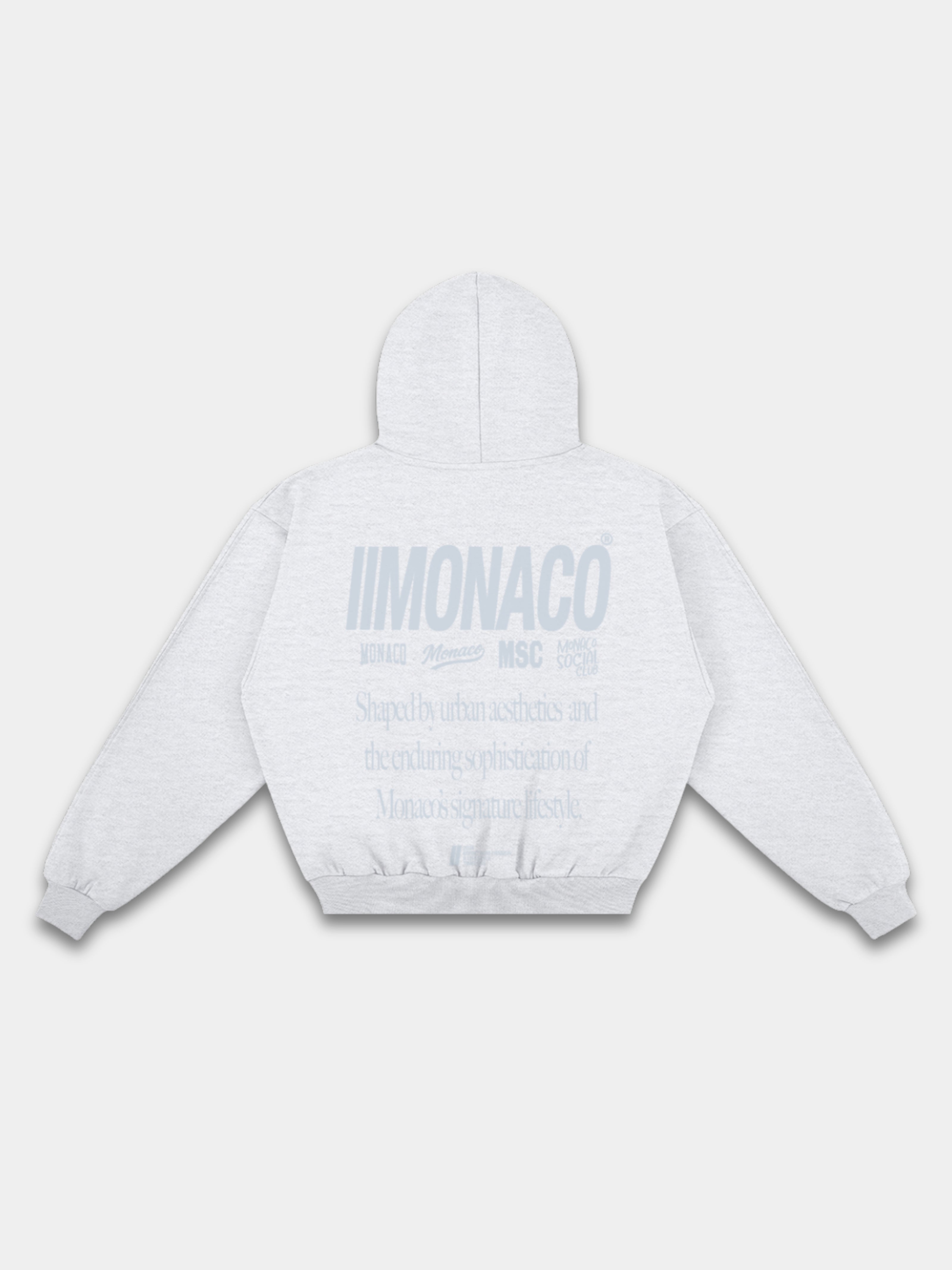 MONACO AESTHETIC HOODIE - FROZEN ASH