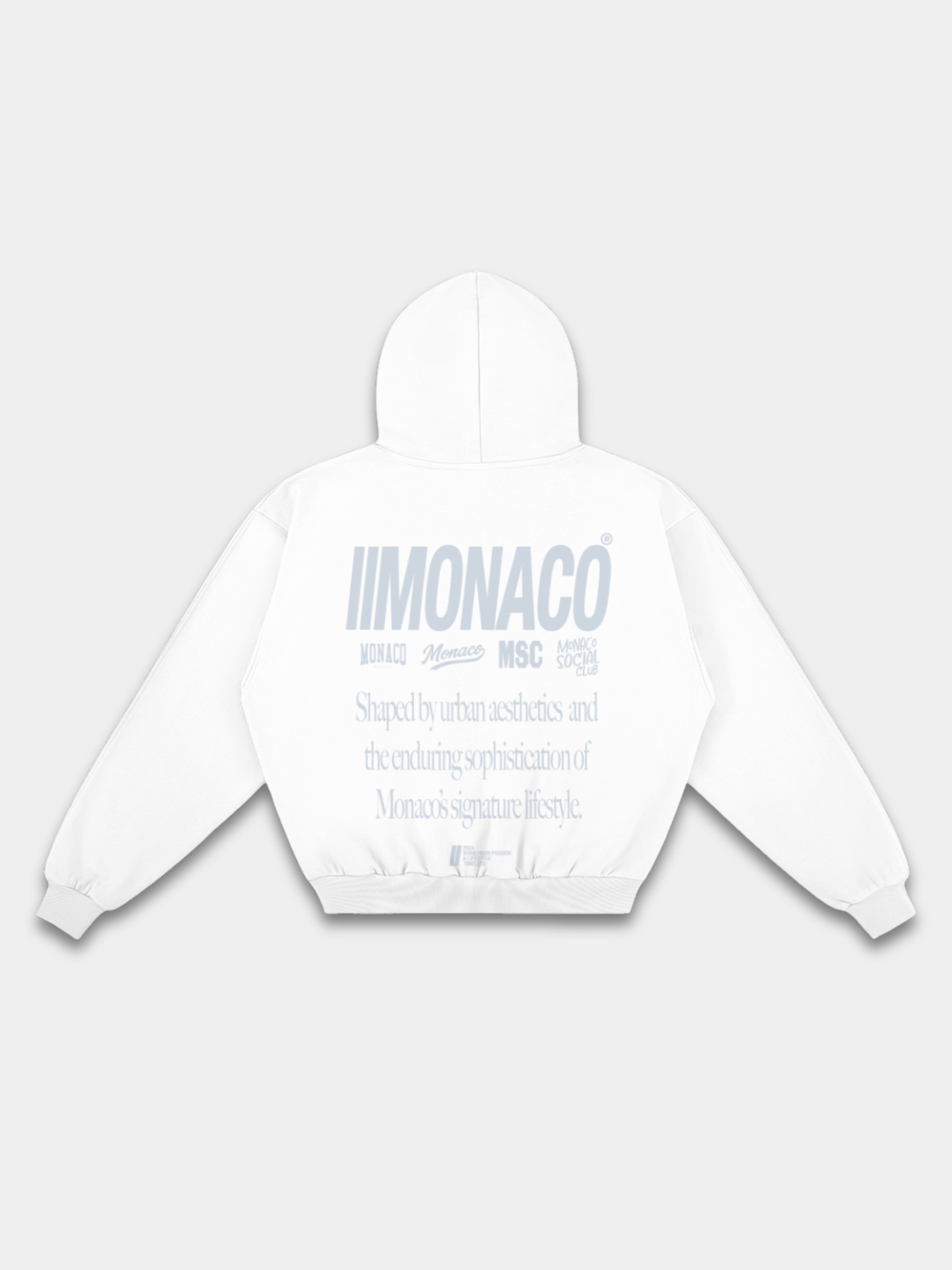 MONACO AESTHETIC HOODIE - FROZEN ASH