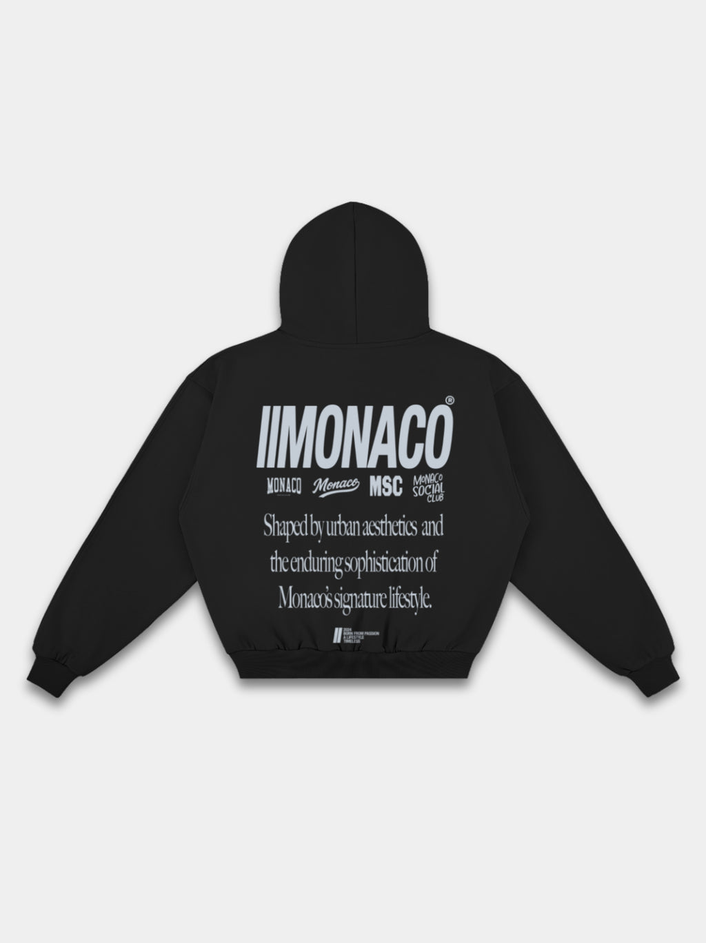 MONACO AESTHETIC HOODIE - FROZEN ASH