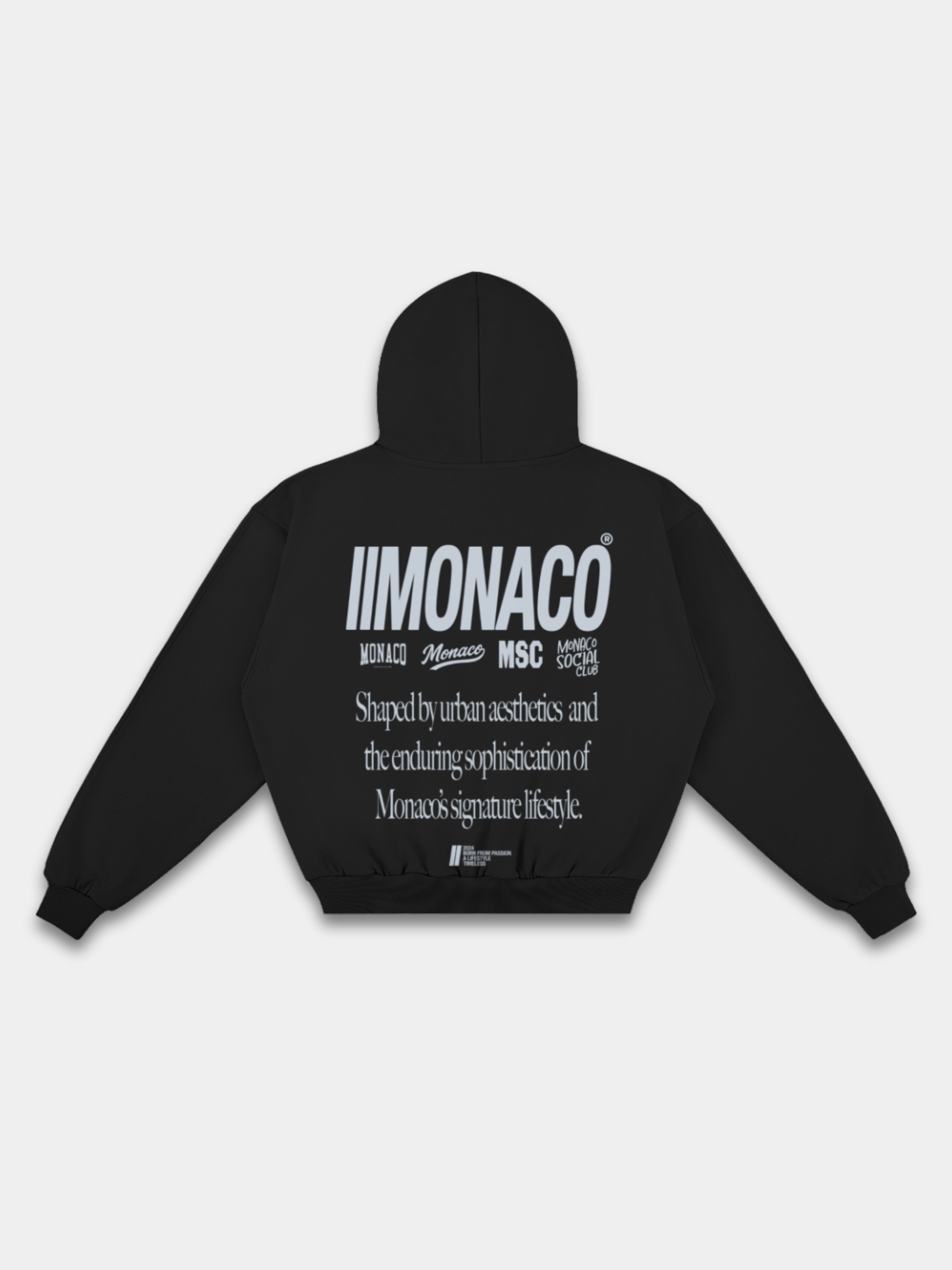 MONACO AESTHETIC HOODIE - FROZEN ASH