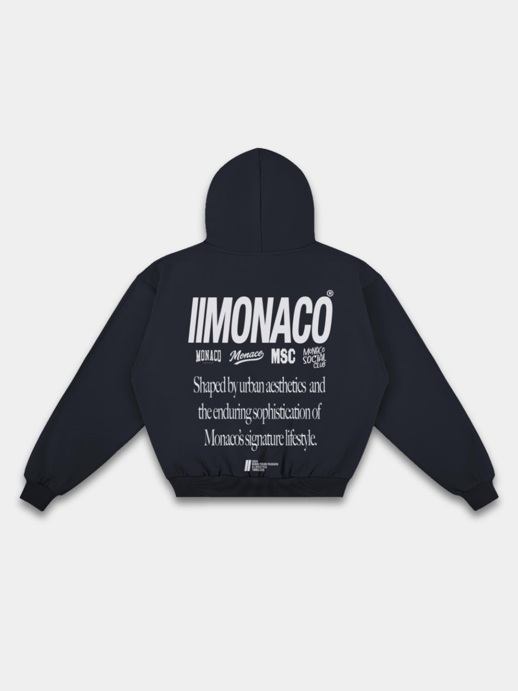 MONACO AESTHETIC HOODIE - STONE WHITE
