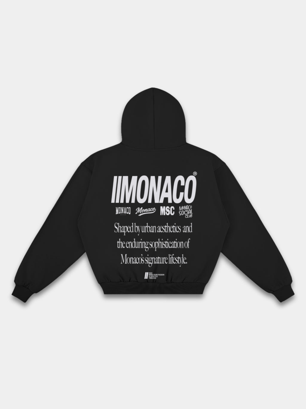 MONACO AESTHETIC HOODIE - STONE WHITE