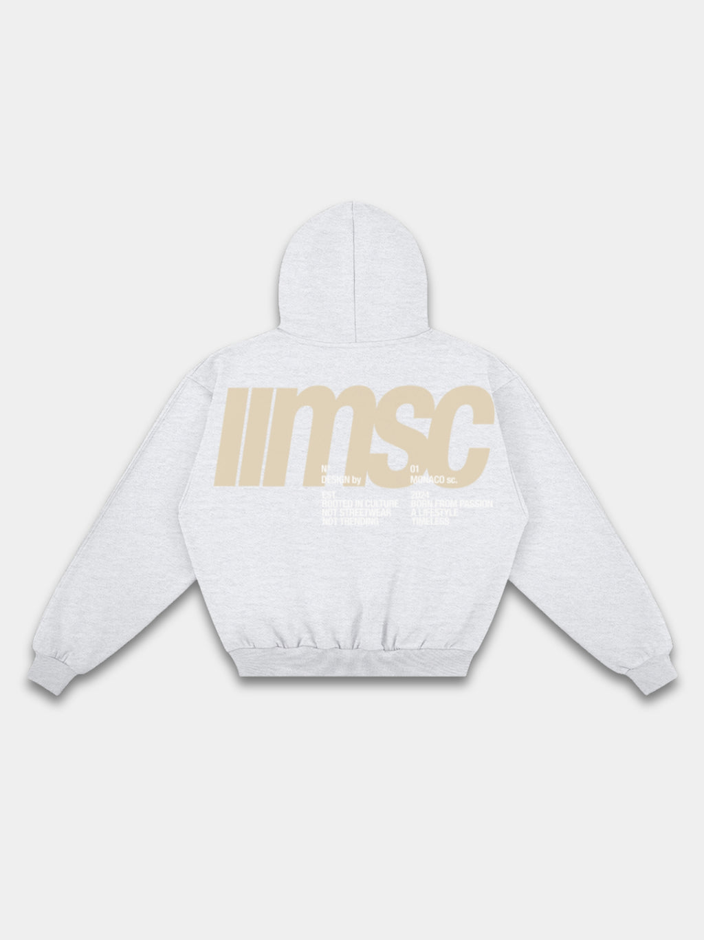 MONACO MSC HOODIE - SANDSTONE/BONE