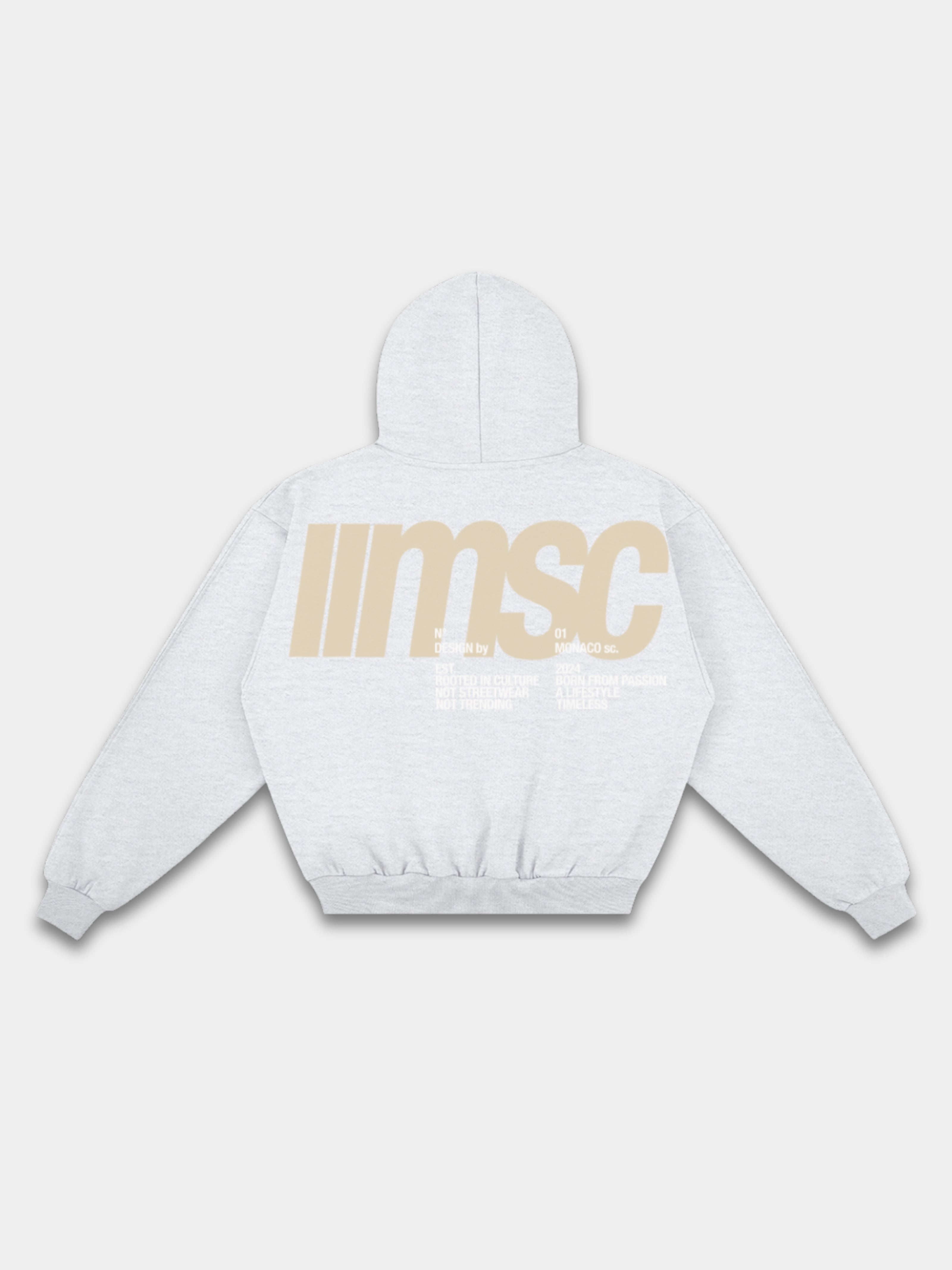 MONACO MSC HOODIE - SANDSTONE/BONE