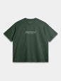 The Tonal Heavyweight Tee in Forest Green with tone-on-tone Monaco Social Club chest print — Monaco Social Club streetwear