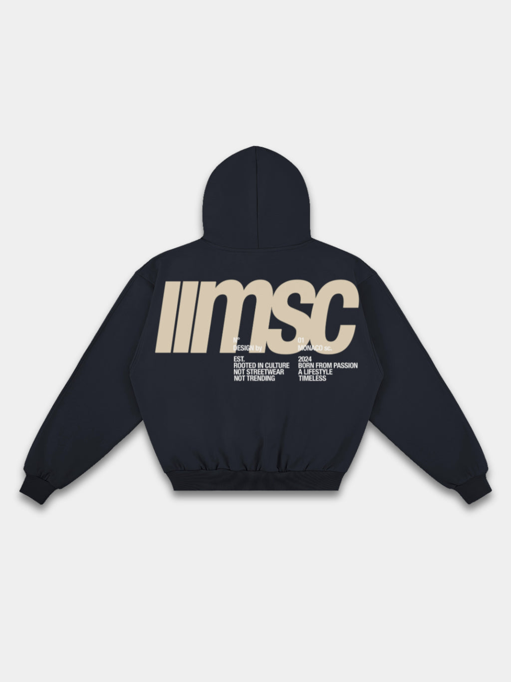 MONACO MSC HOODIE - SANDSTONE/BONE