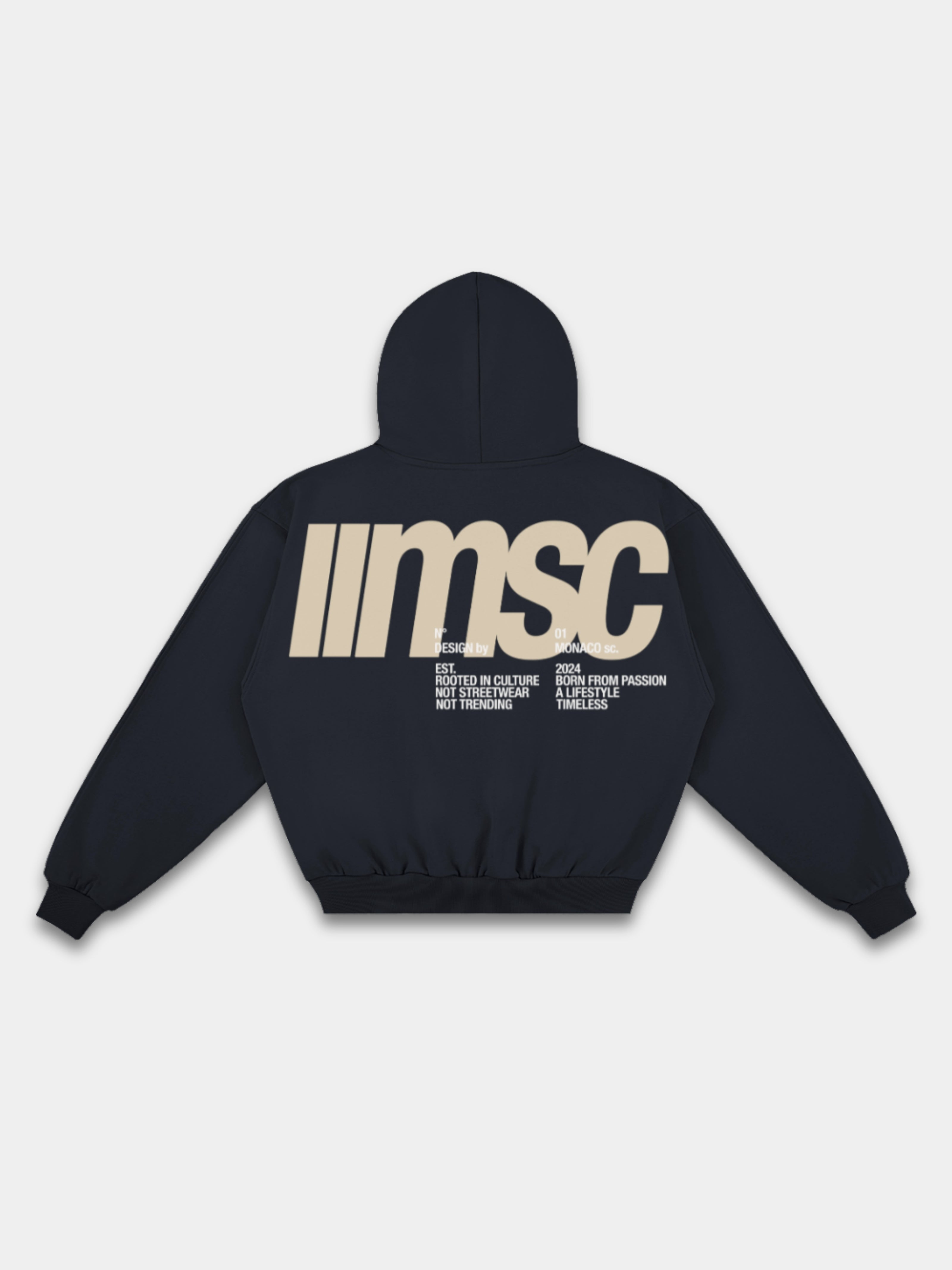 MONACO MSC HOODIE - SANDSTONE/BONE