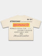Ivory Trackside boxy tee, back view with layered motorsport text print and Monaco flag emblem.