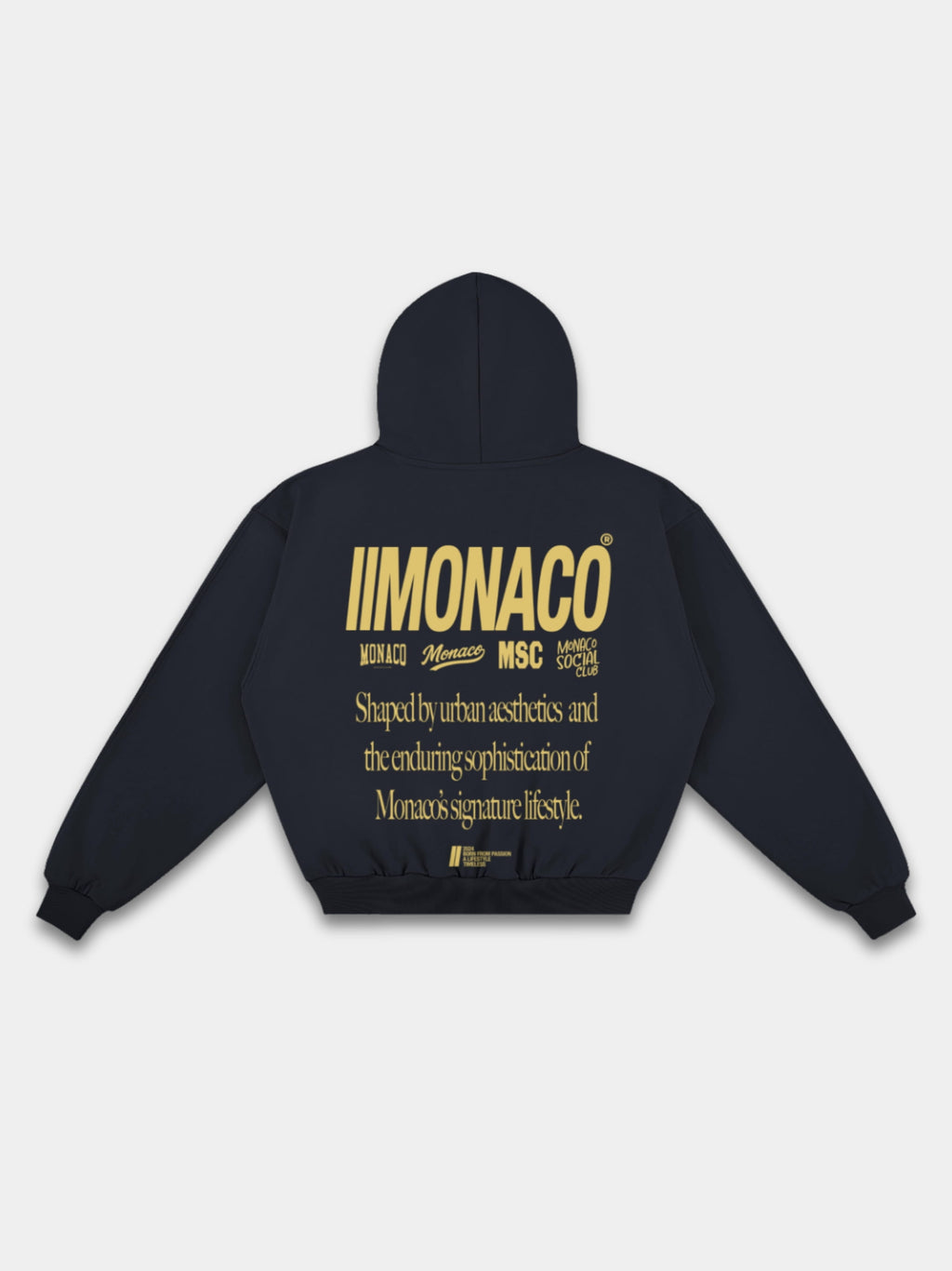 MONACO AESTHETIC HOODIE - NAVY