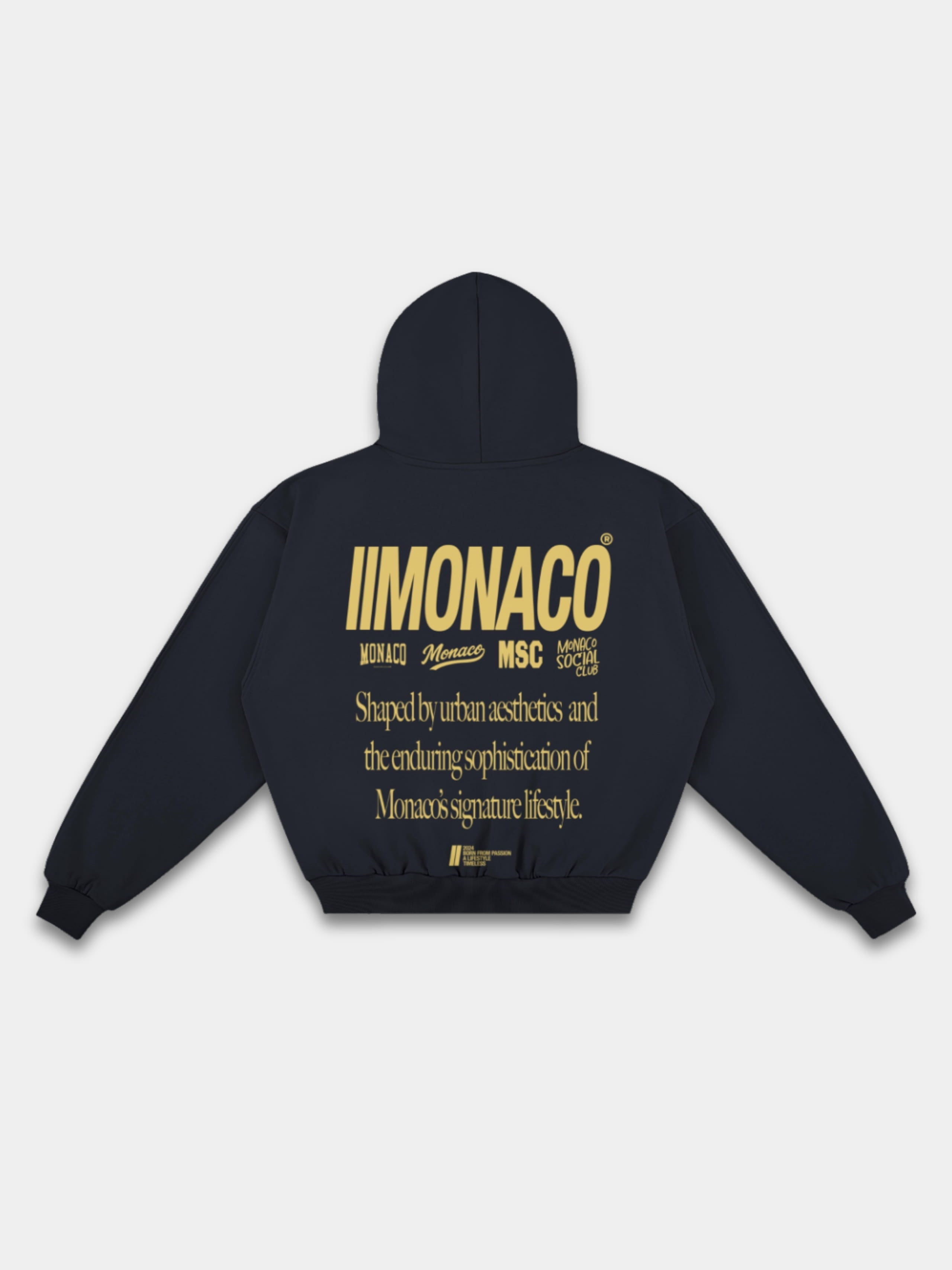 MONACO AESTHETIC HOODIE - NAVY
