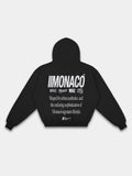 MONACO AESTHETIC HOODIE - BLACK