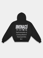MONACO AESTHETIC HOODIE - BLACK