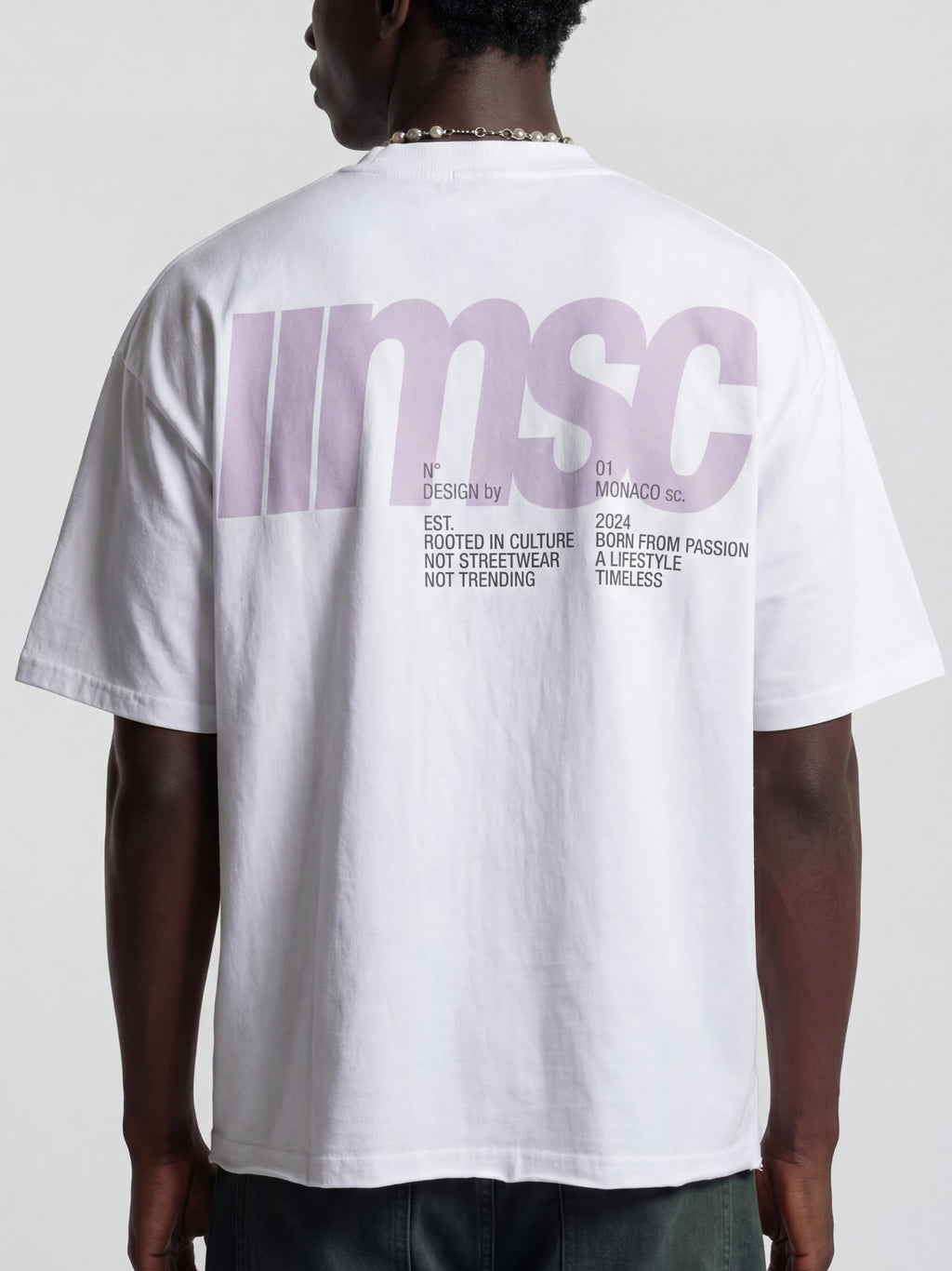 MSC LABEL TEE - WHITE