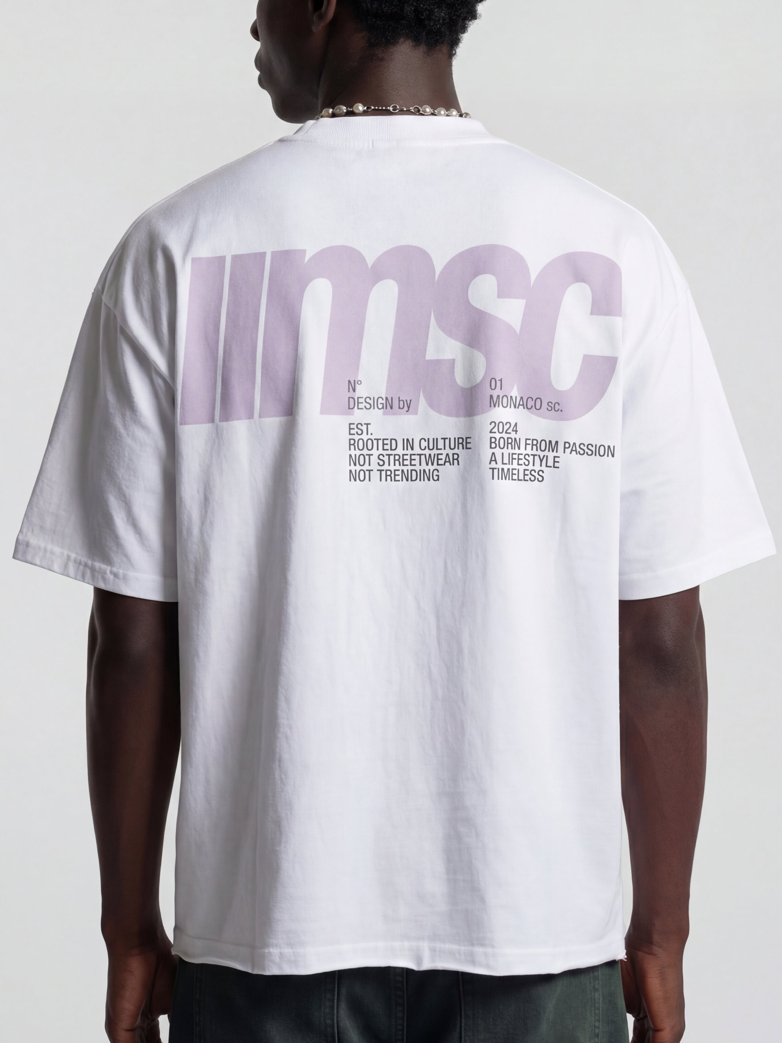 MSC LABEL TEE - WHITE