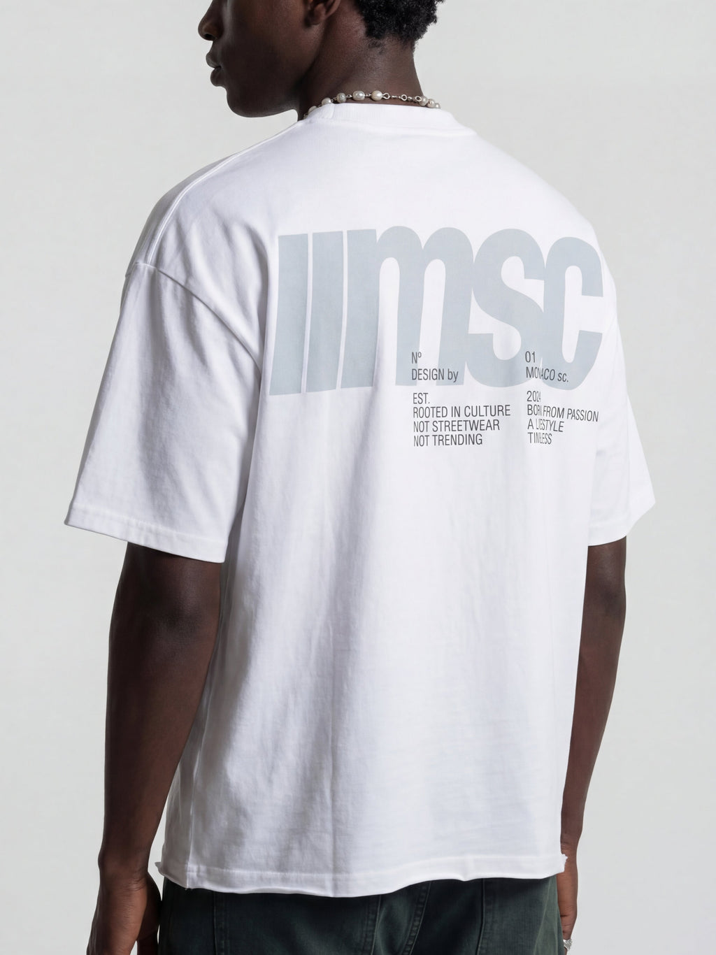 MSC LABEL TEE - WHITE