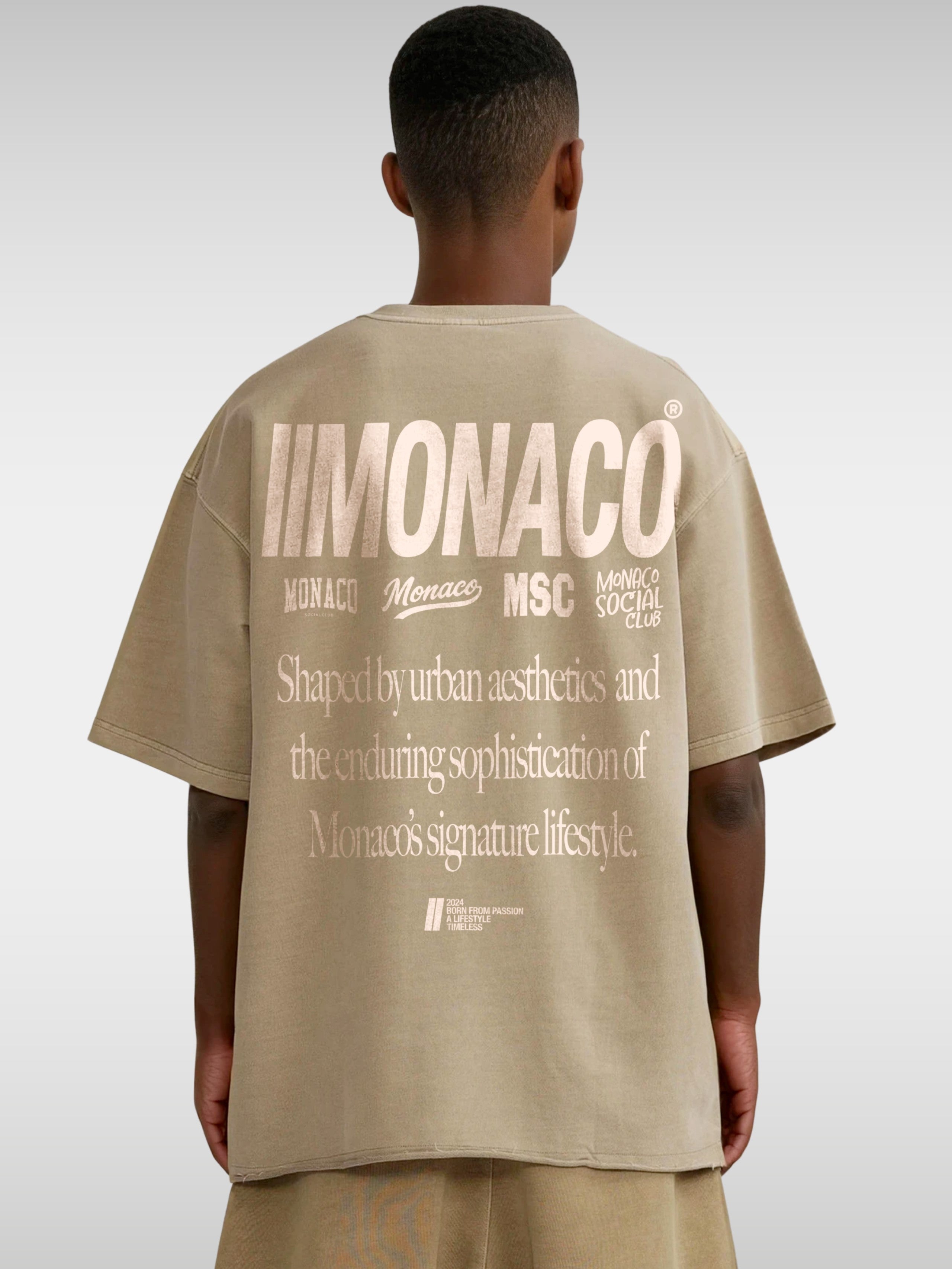 MONACO AESTHETIC TEE - KHAKI