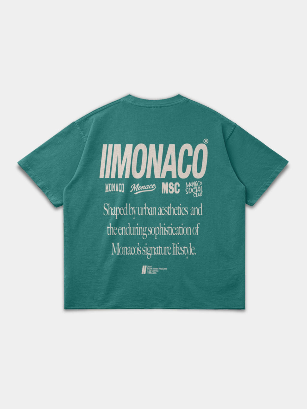 MONACO AESTHETIC TEE - VINTAGE GREEN