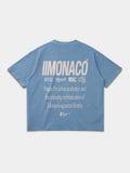 MONACO AESTHETIC TEE - SLATE BLUE