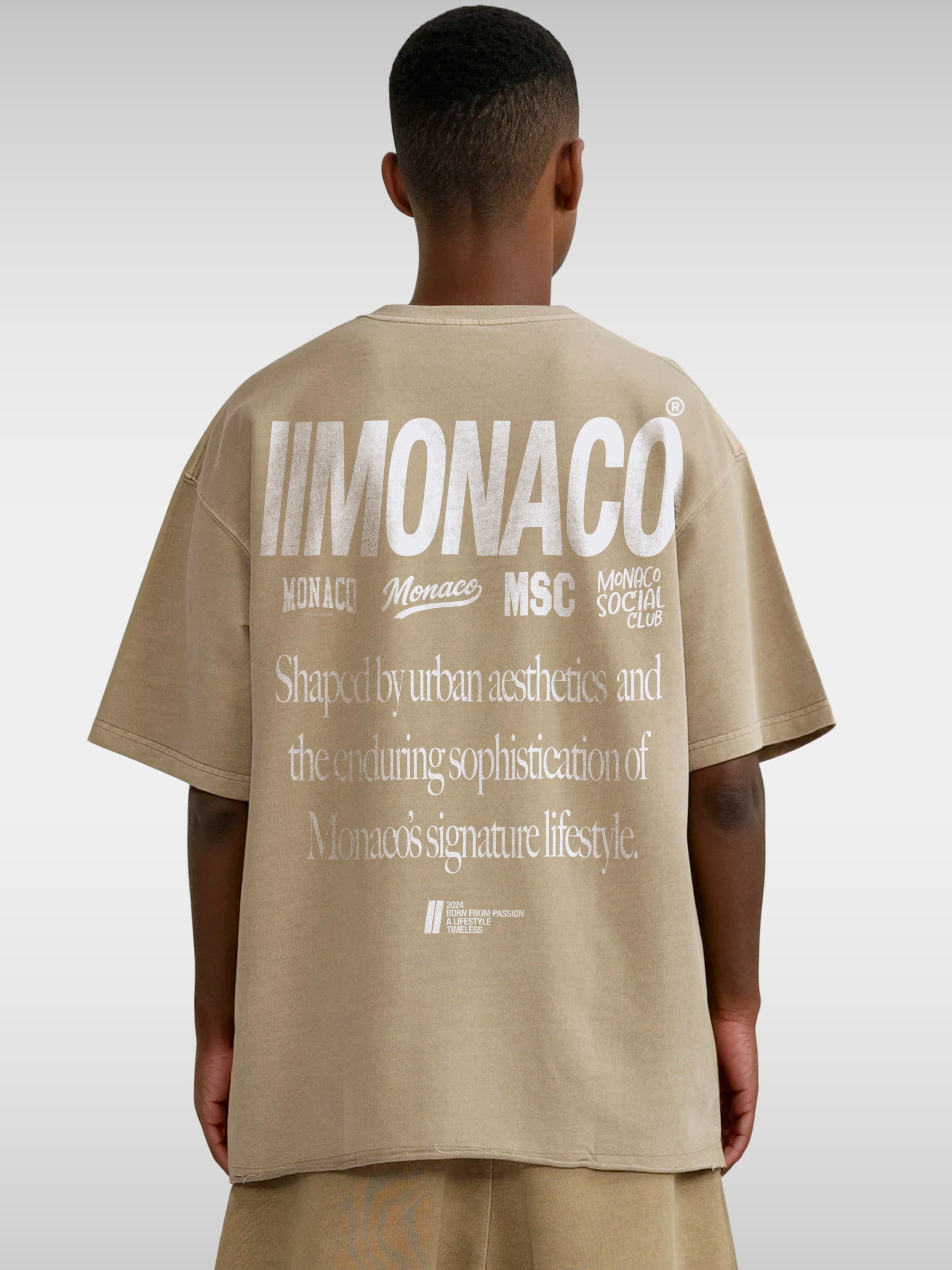 MONACO AESTHETIC TEE - KHAKI